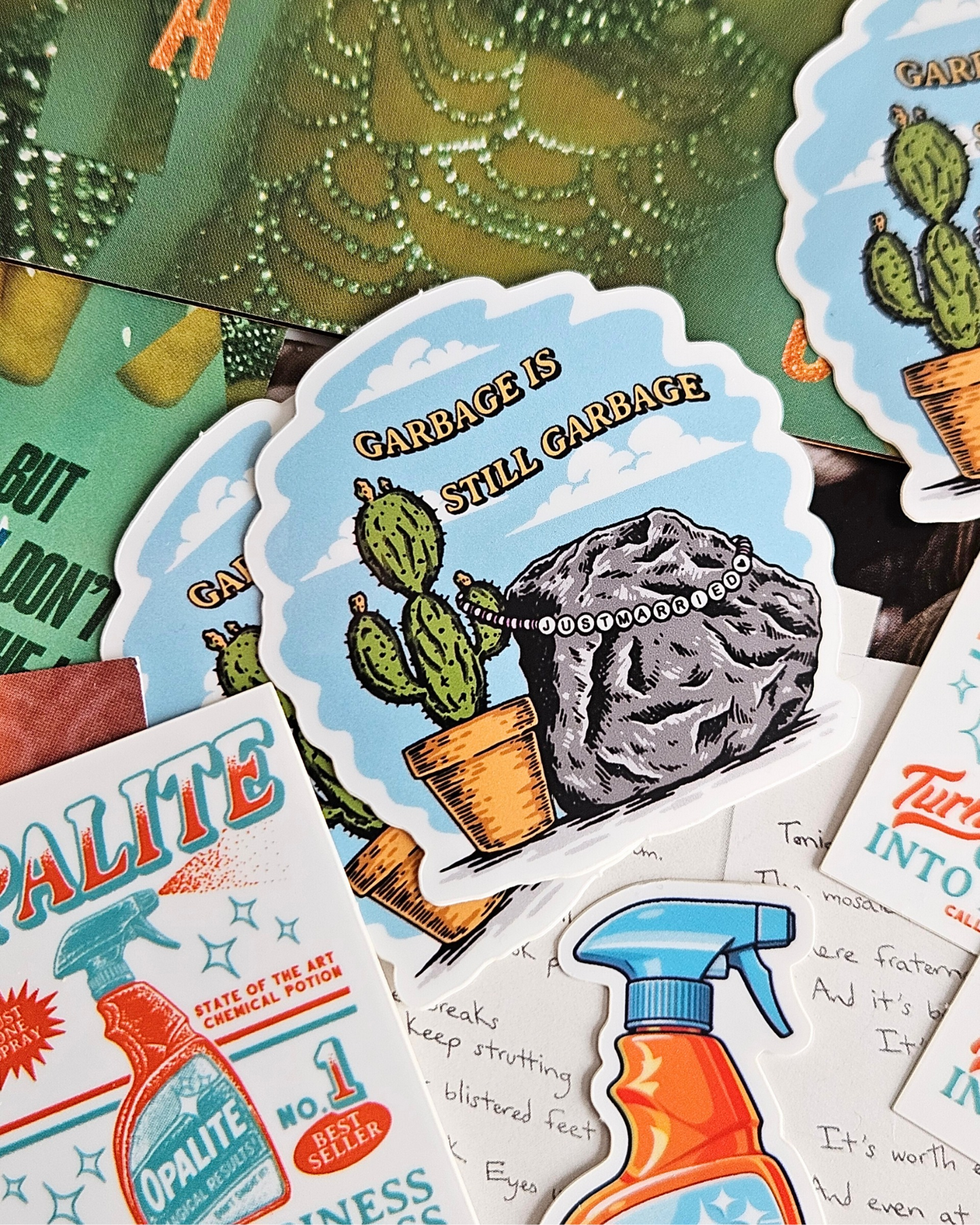 Opalite Spray Bottle Stickers