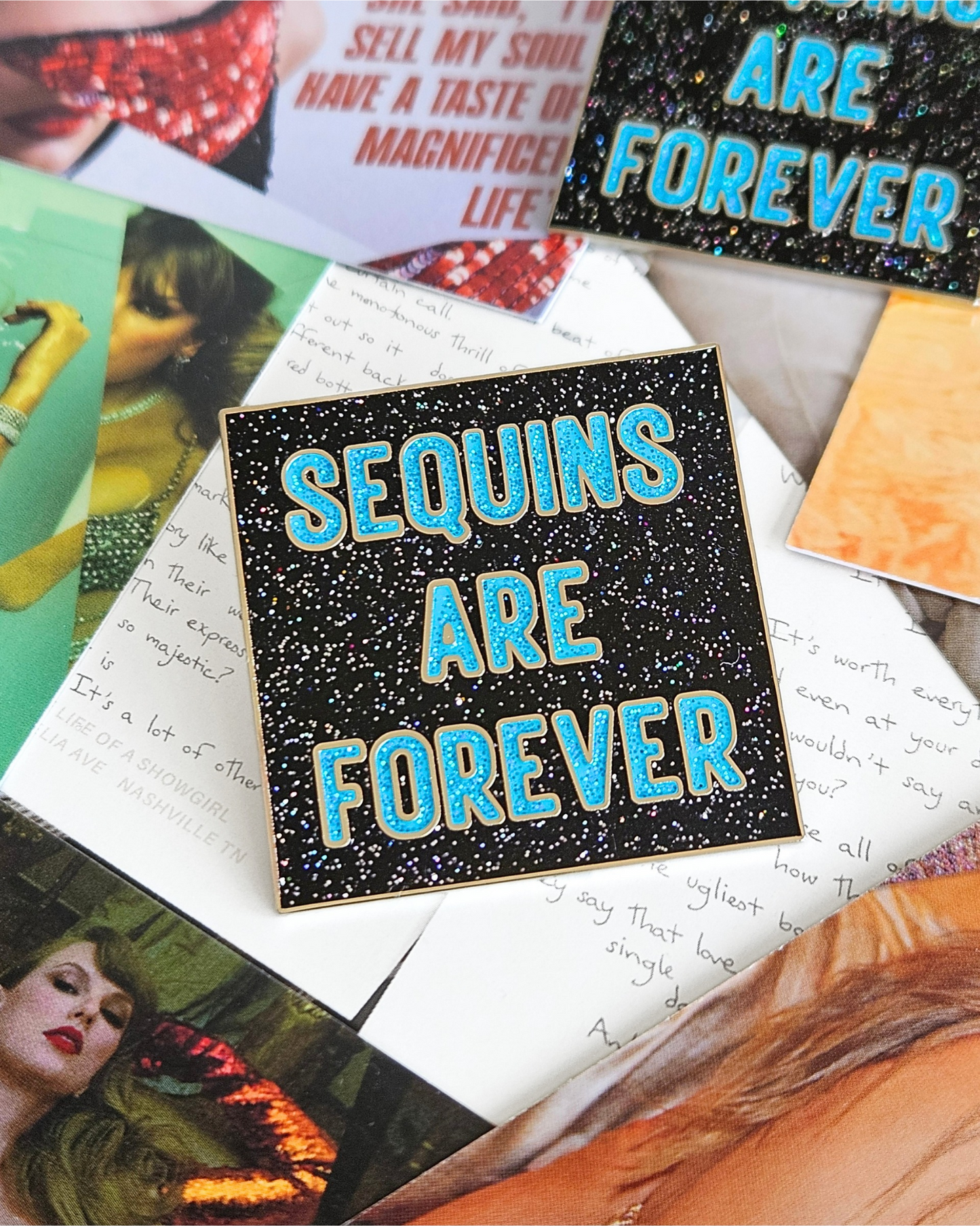 Sequins Are Forever Enamel Pin