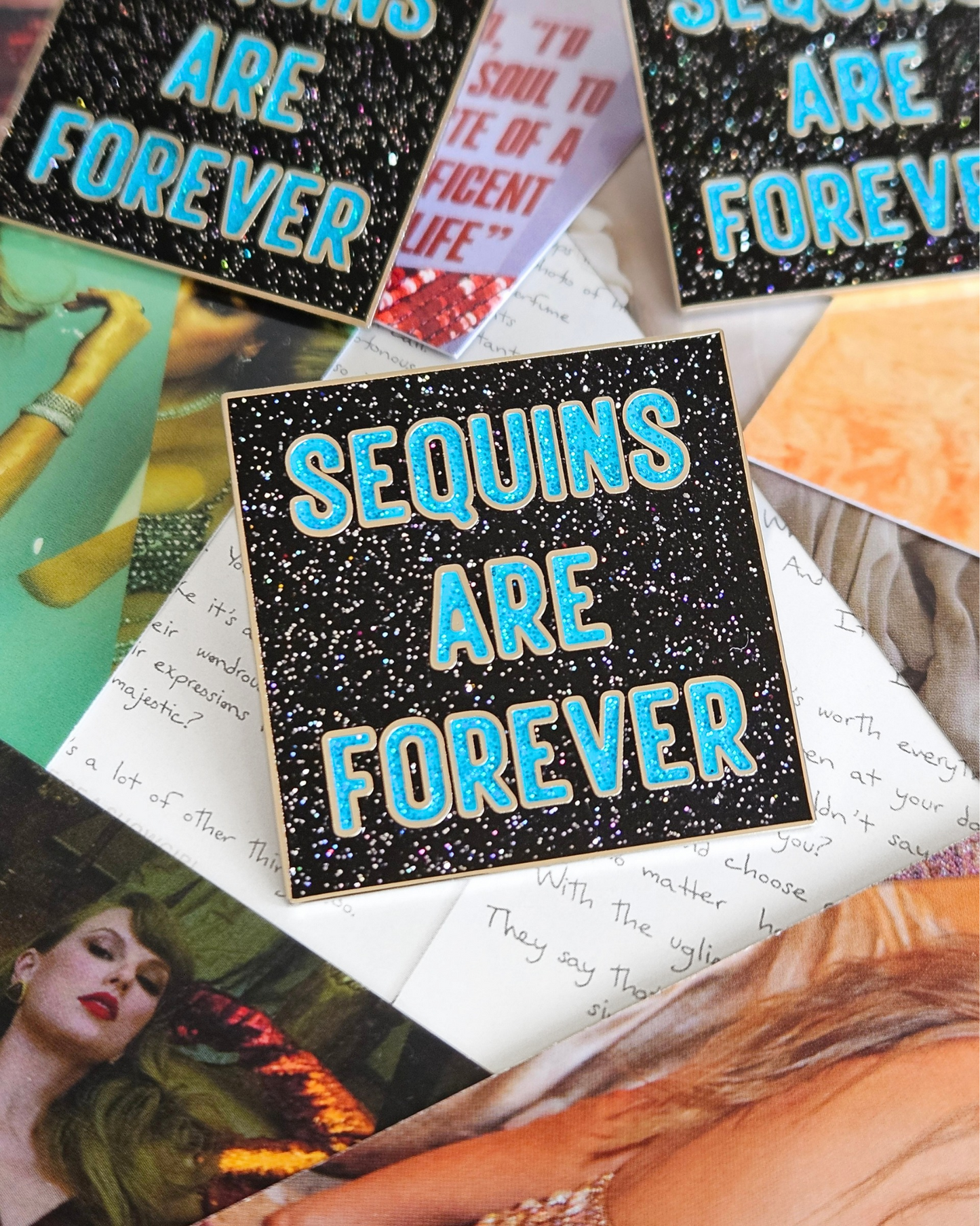 Sequins Are Forever Enamel Pin