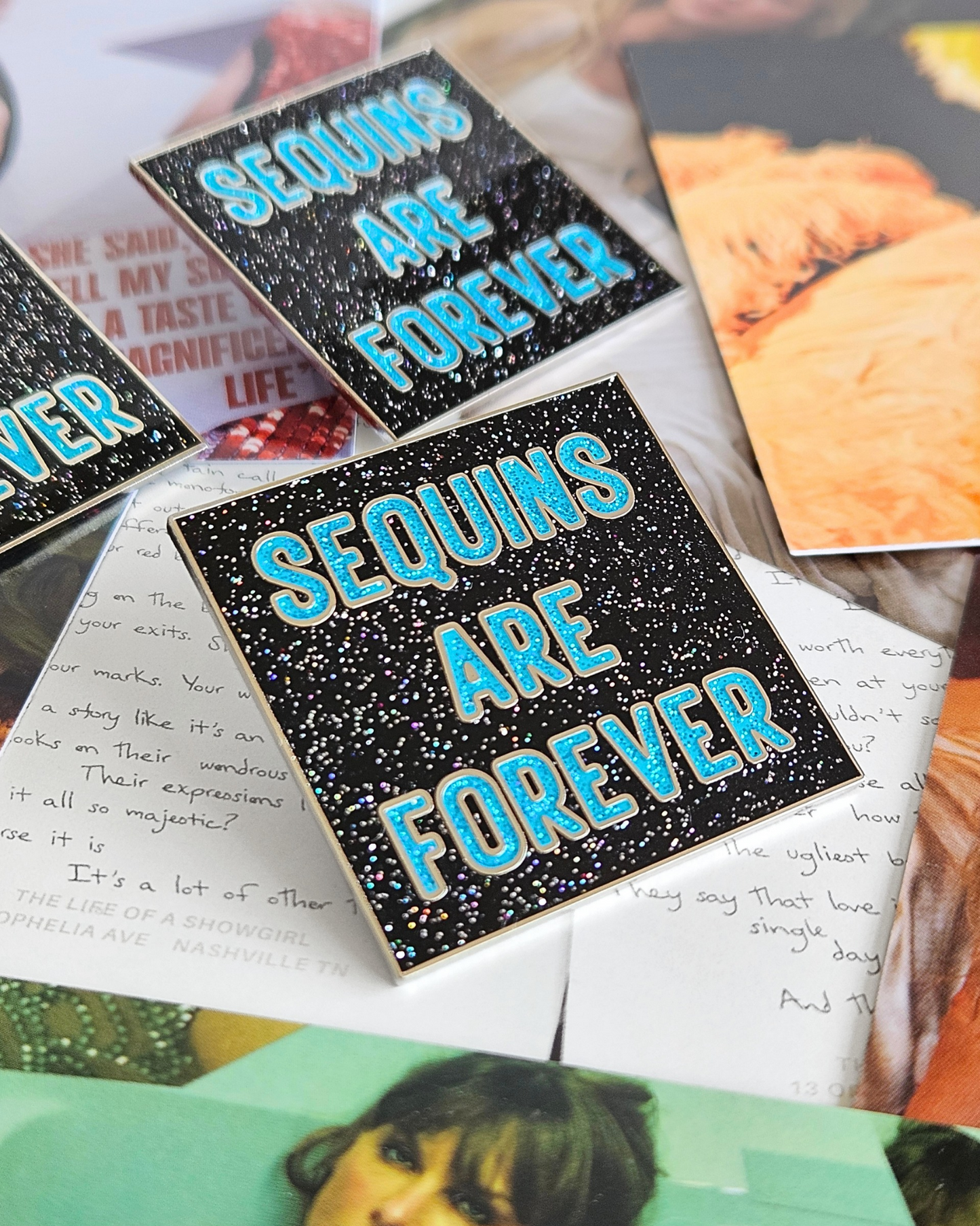 Sequins Are Forever Enamel Pin