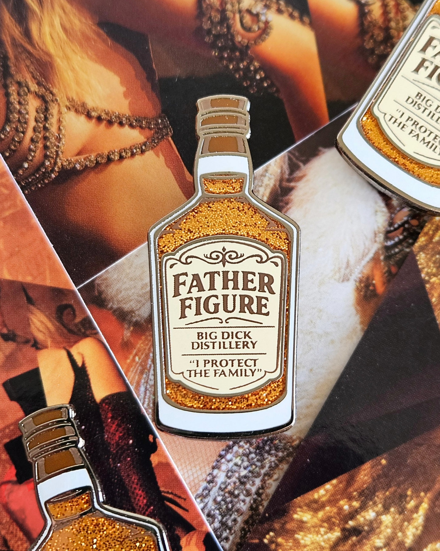 Father Figure Enamel Pin