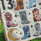 Cowboy Boots Woven Blanket
