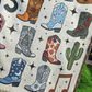 Cowboy Boots Woven Blanket