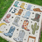 Cowboy Boots Woven Blanket