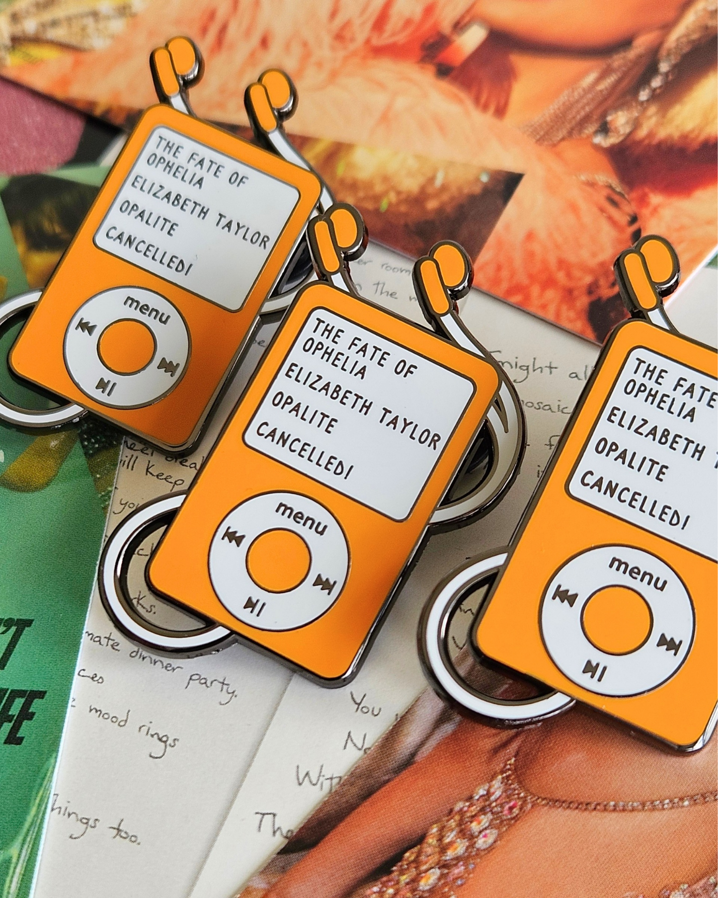 Showgirl Ipod Enamel Pin