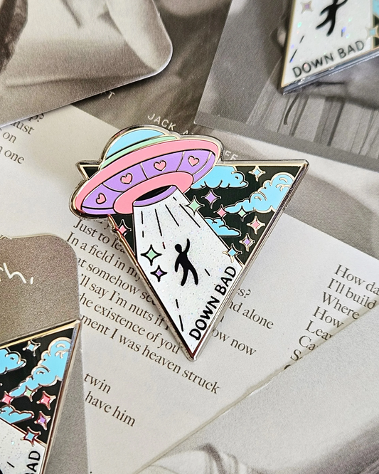 Down Bad UFO Enamel Pin