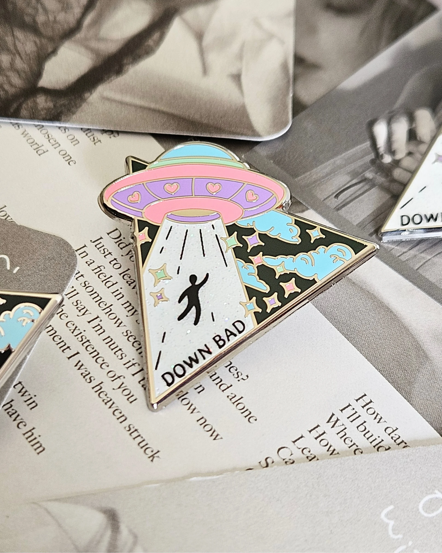 Down Bad UFO Enamel Pin