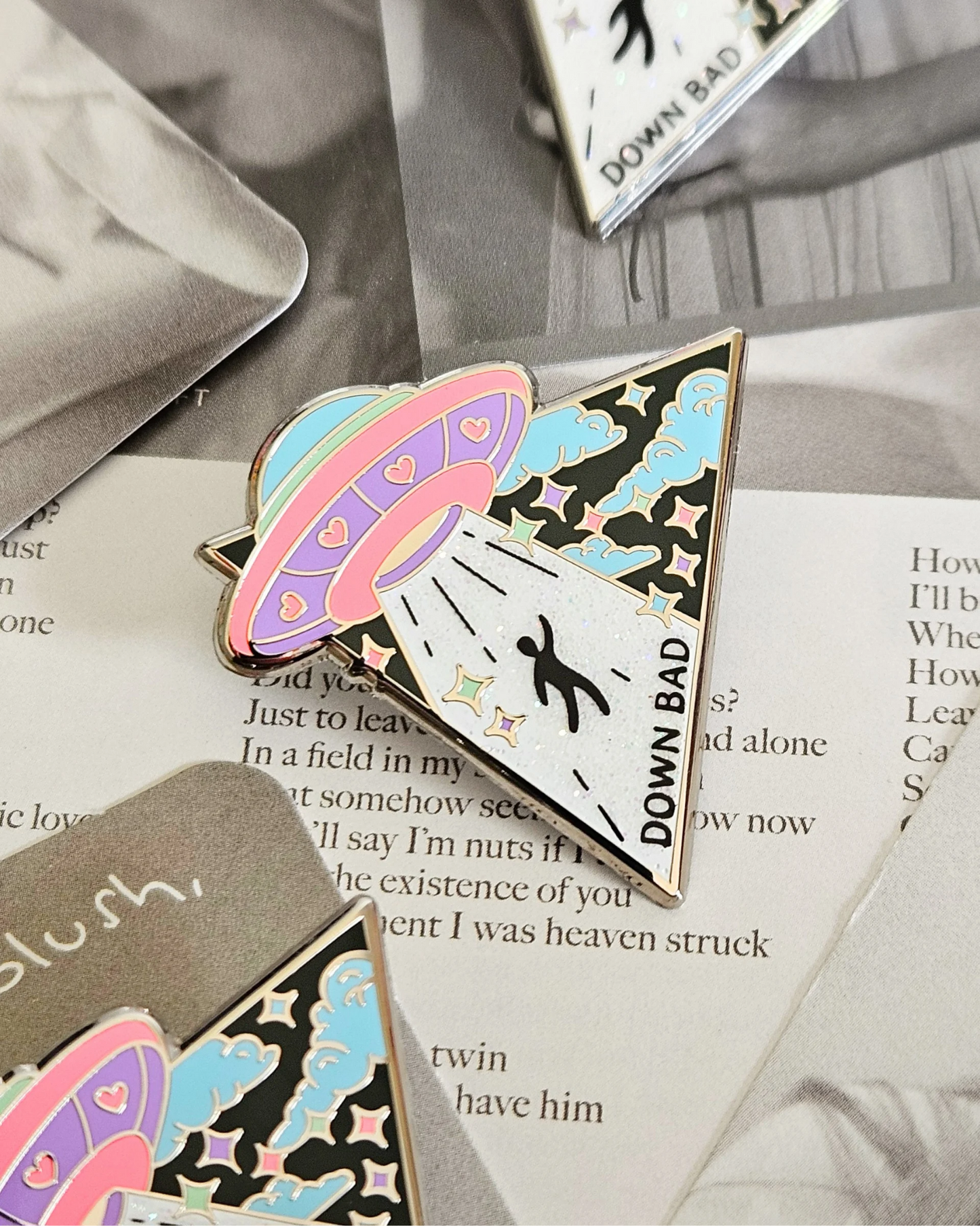 Down Bad UFO Enamel Pin