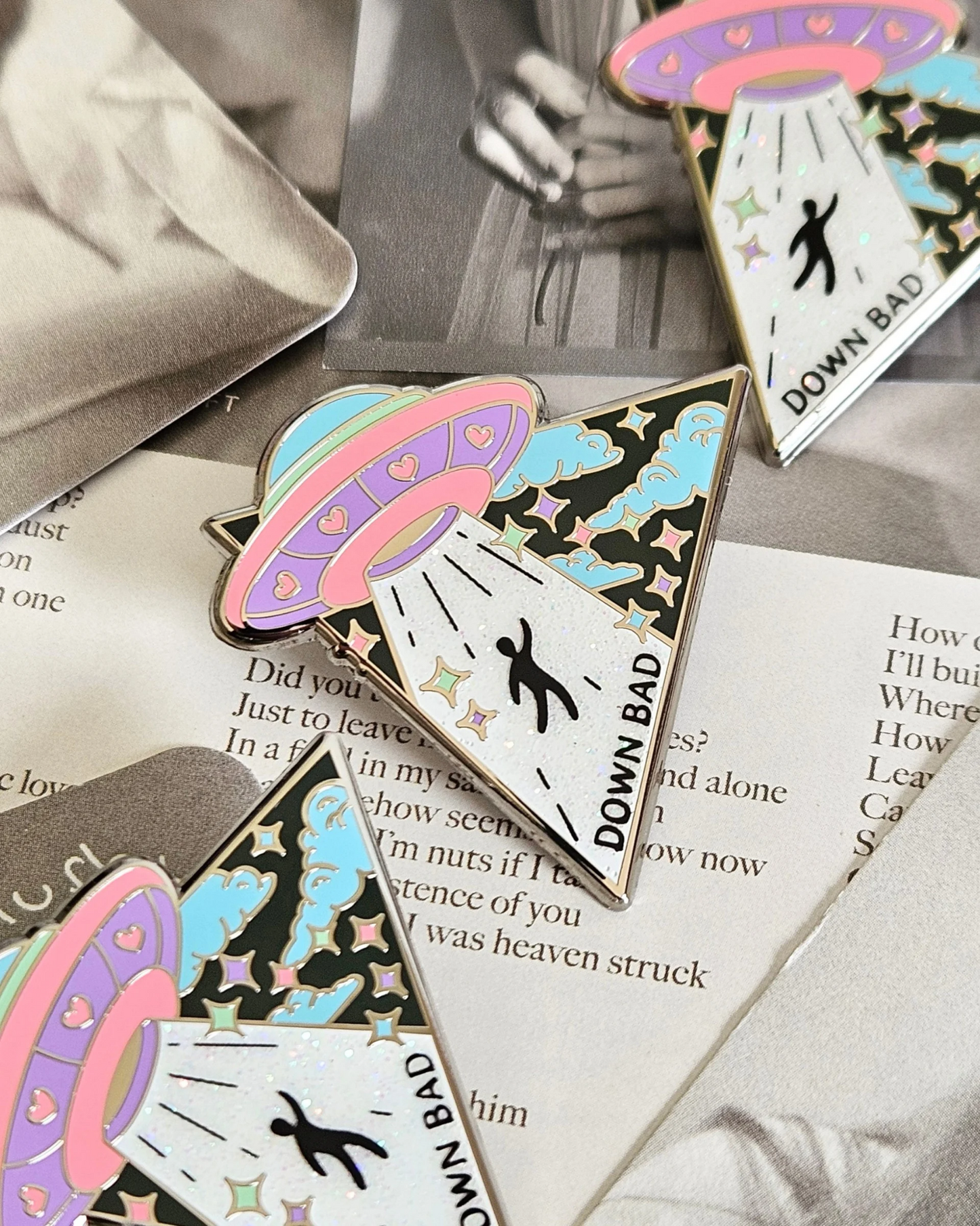 Down Bad UFO Enamel Pin