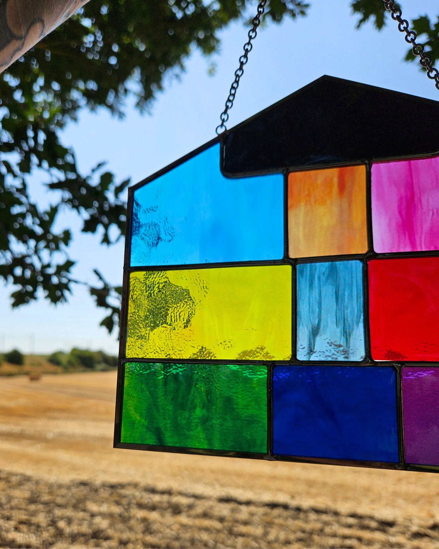 Lover House Stained Glass Suncatcher