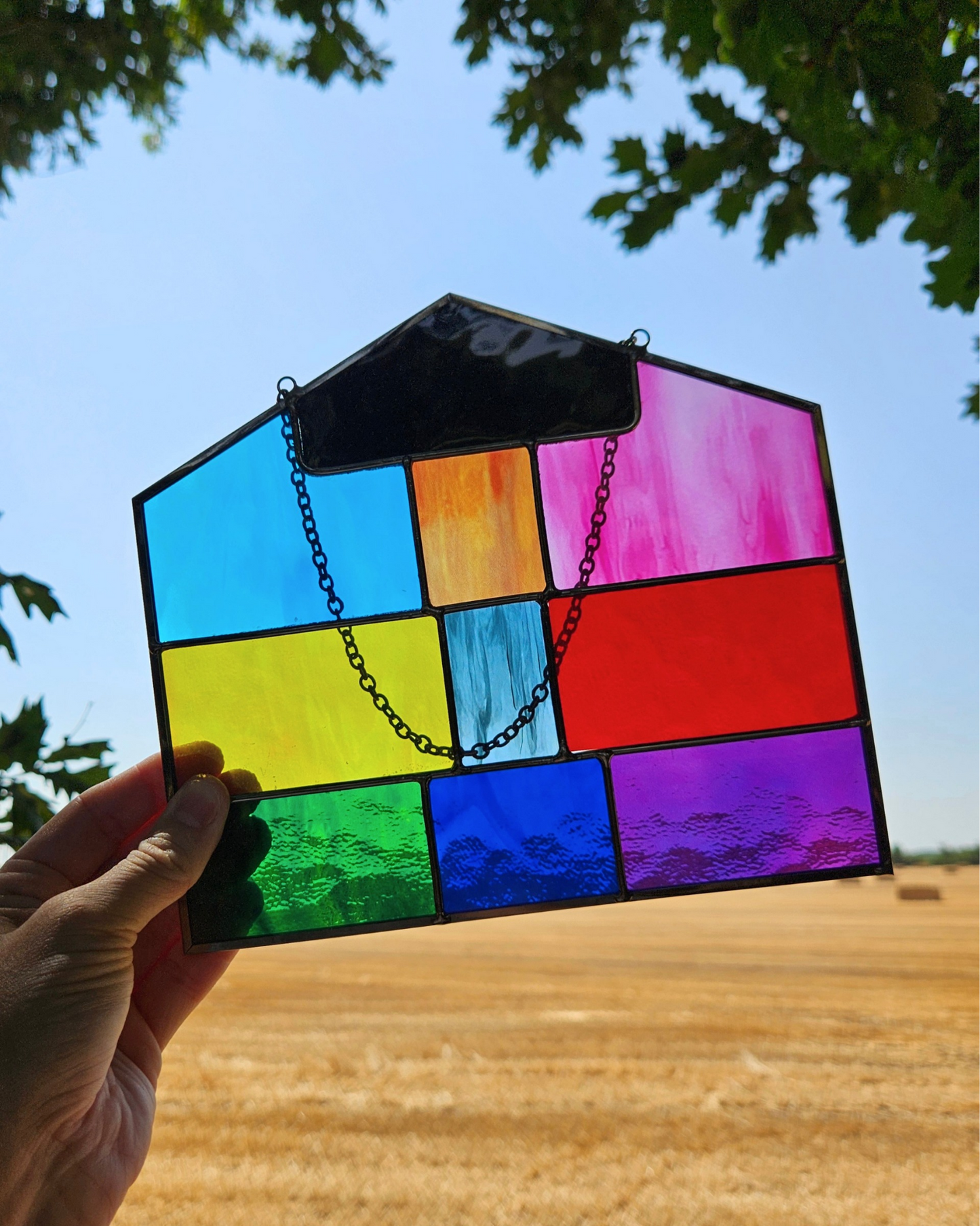 Lover House Stained Glass Suncatcher