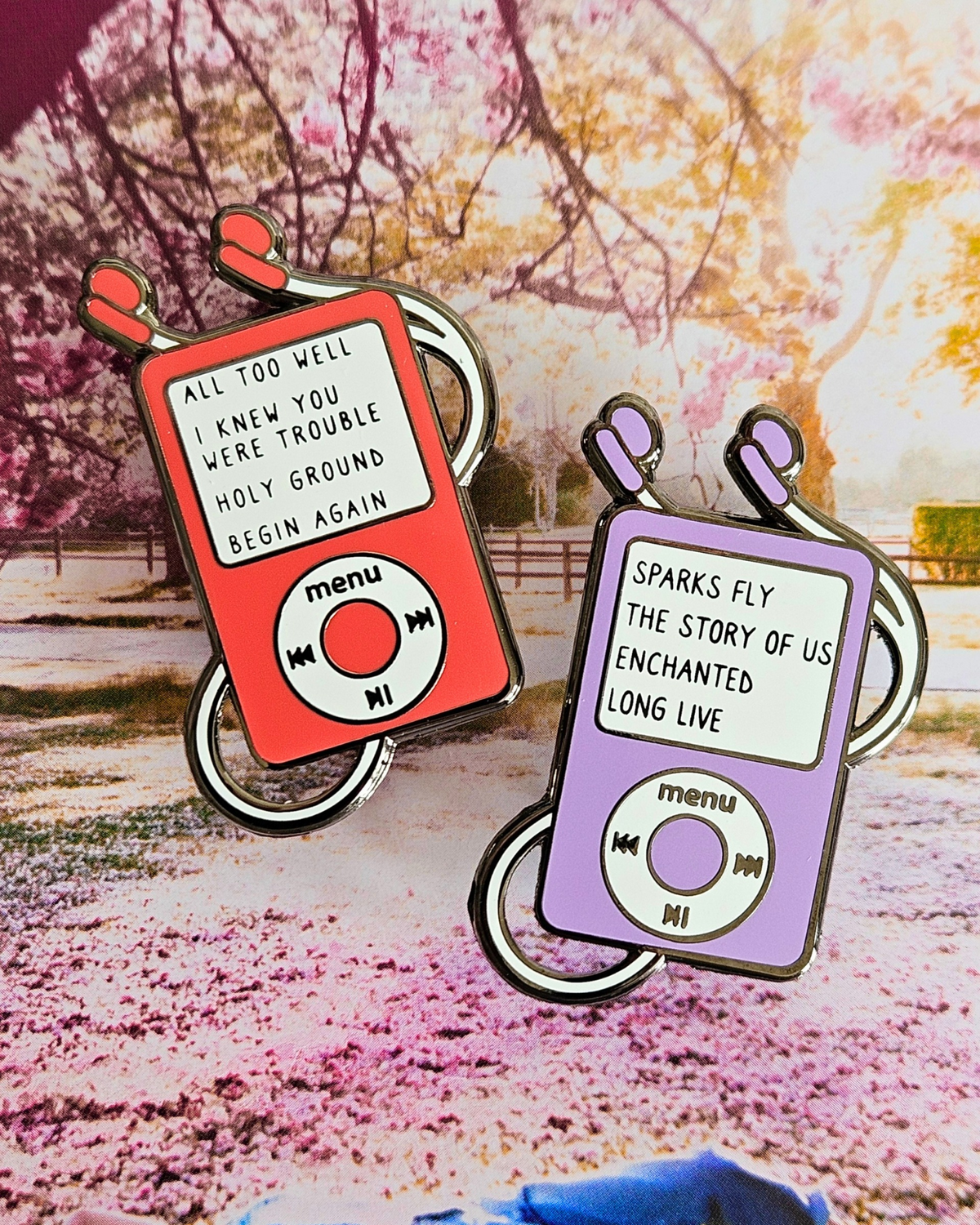 Speak Now/ RED Ipod Enamel Pins