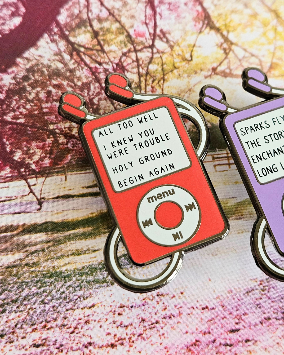 Speak Now/ RED Ipod Enamel Pins