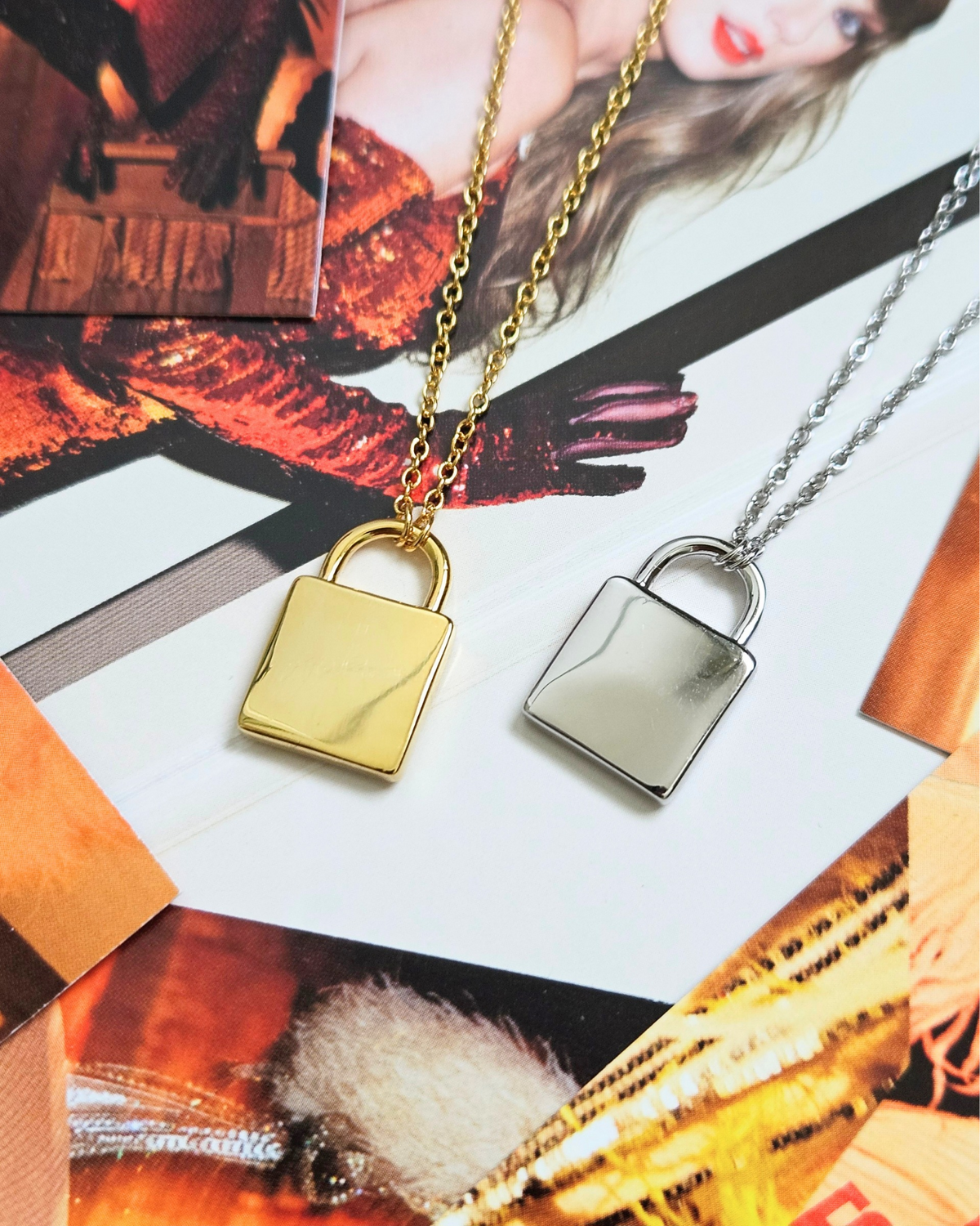 Opalite Padlock Necklace