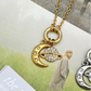 Moon & Saturn Charm Necklaces