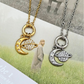 Moon & Saturn Charm Necklaces