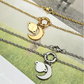 Moon & Saturn Charm Necklaces