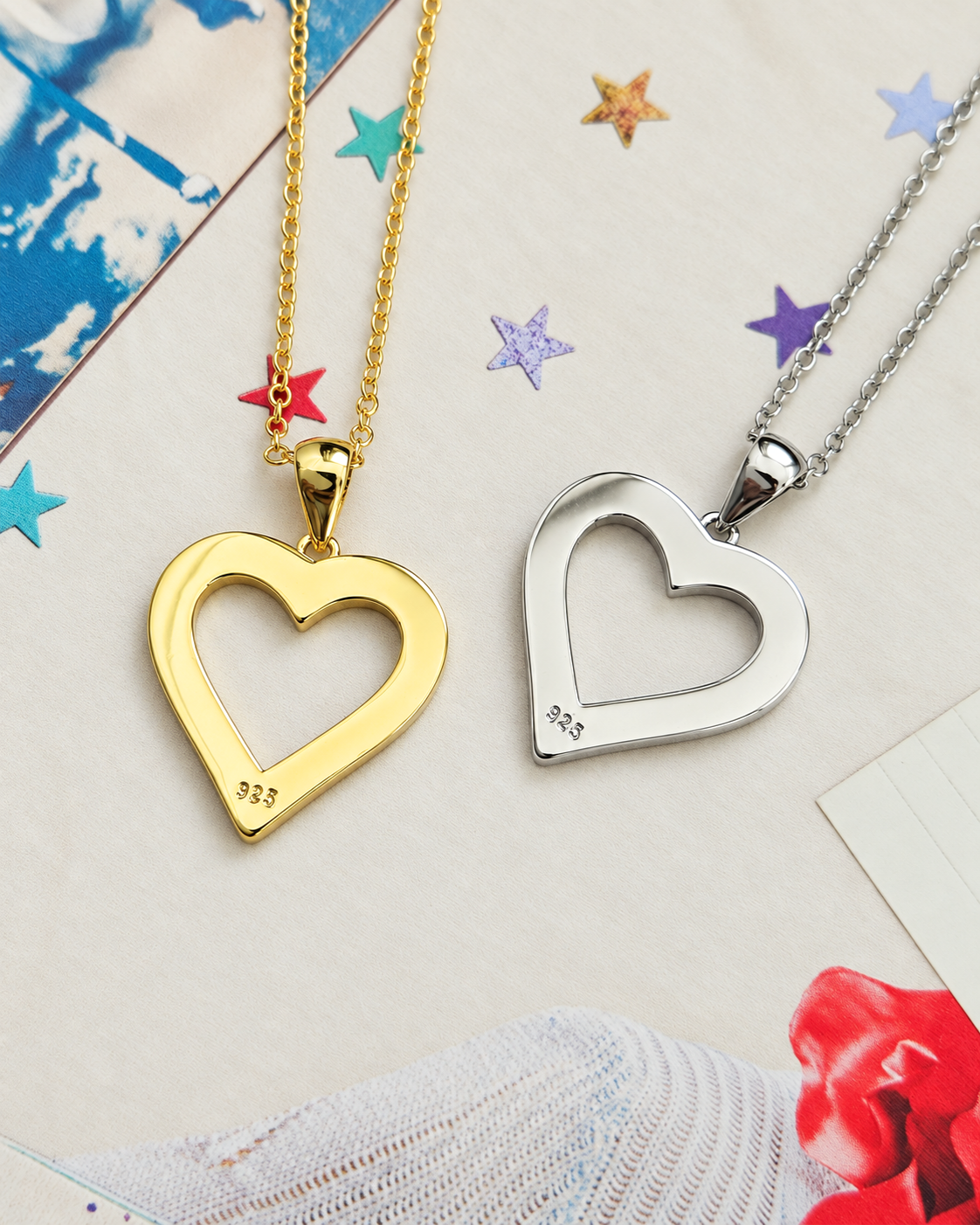 Opalite Love Heart Necklace