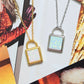 Opalite Padlock Necklace