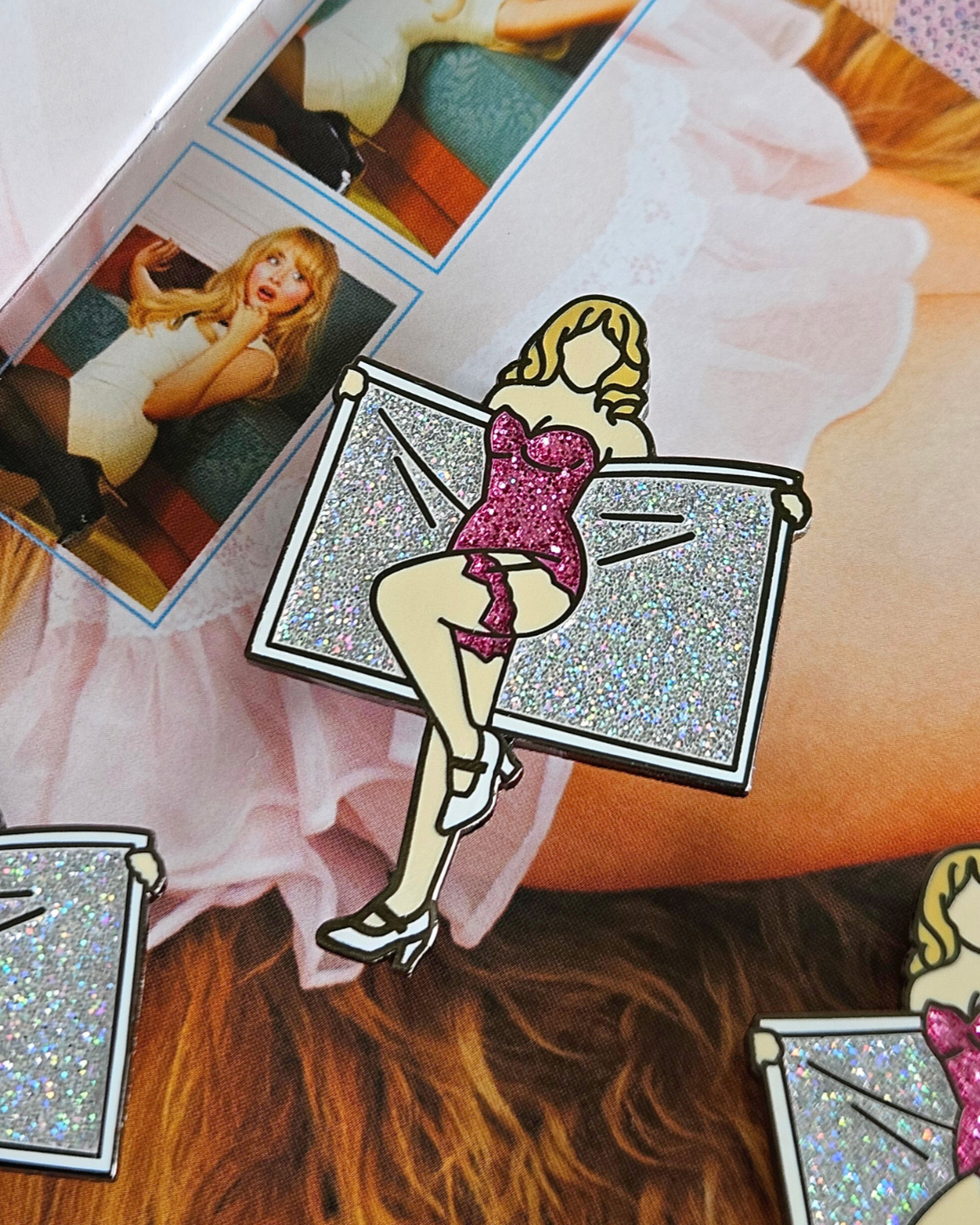 Sabrina Towel Enamel Pin