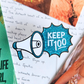 Keep It 100! Megaphone Enamel Pin
