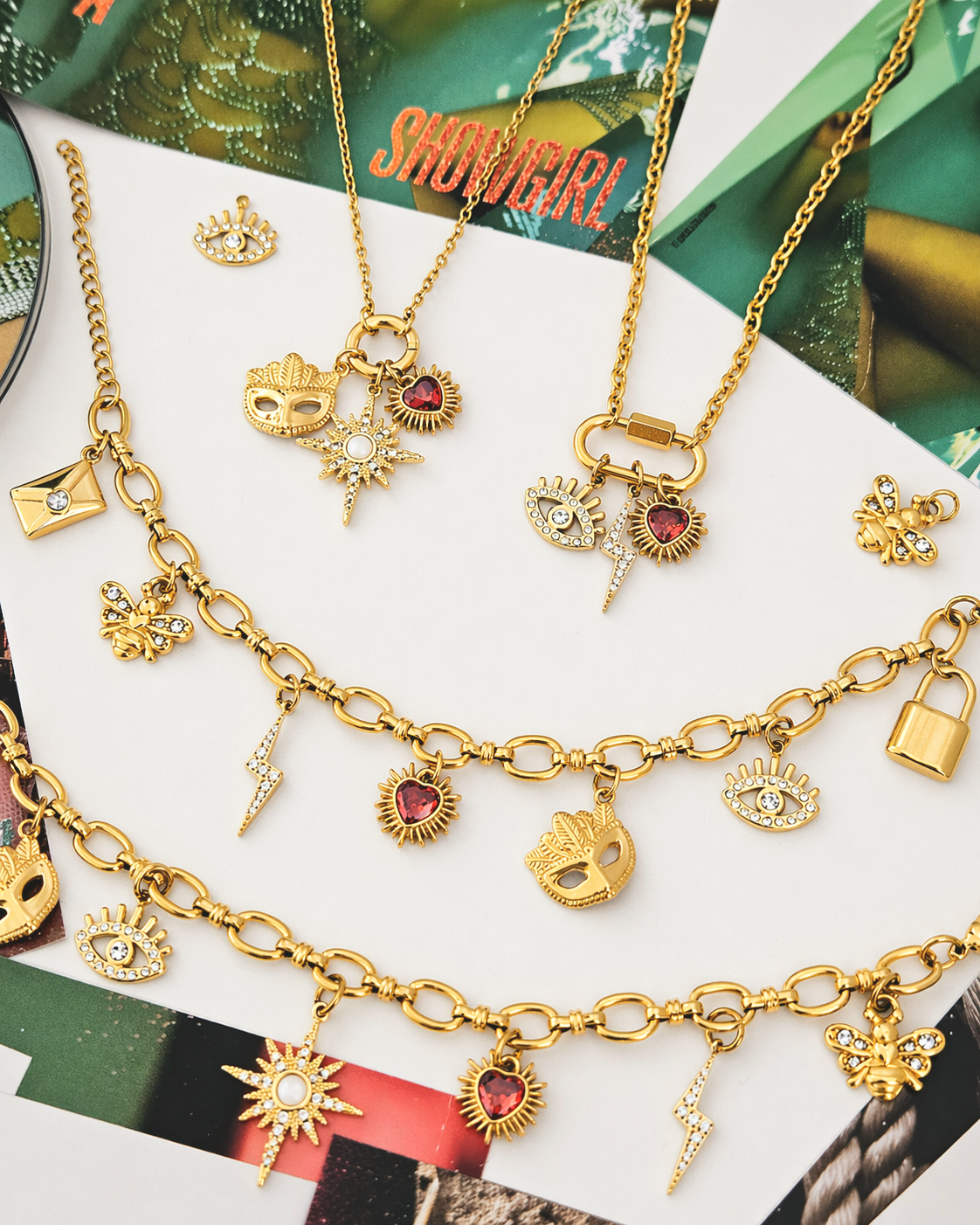 Showgirl Charm Necklaces/Bracelets