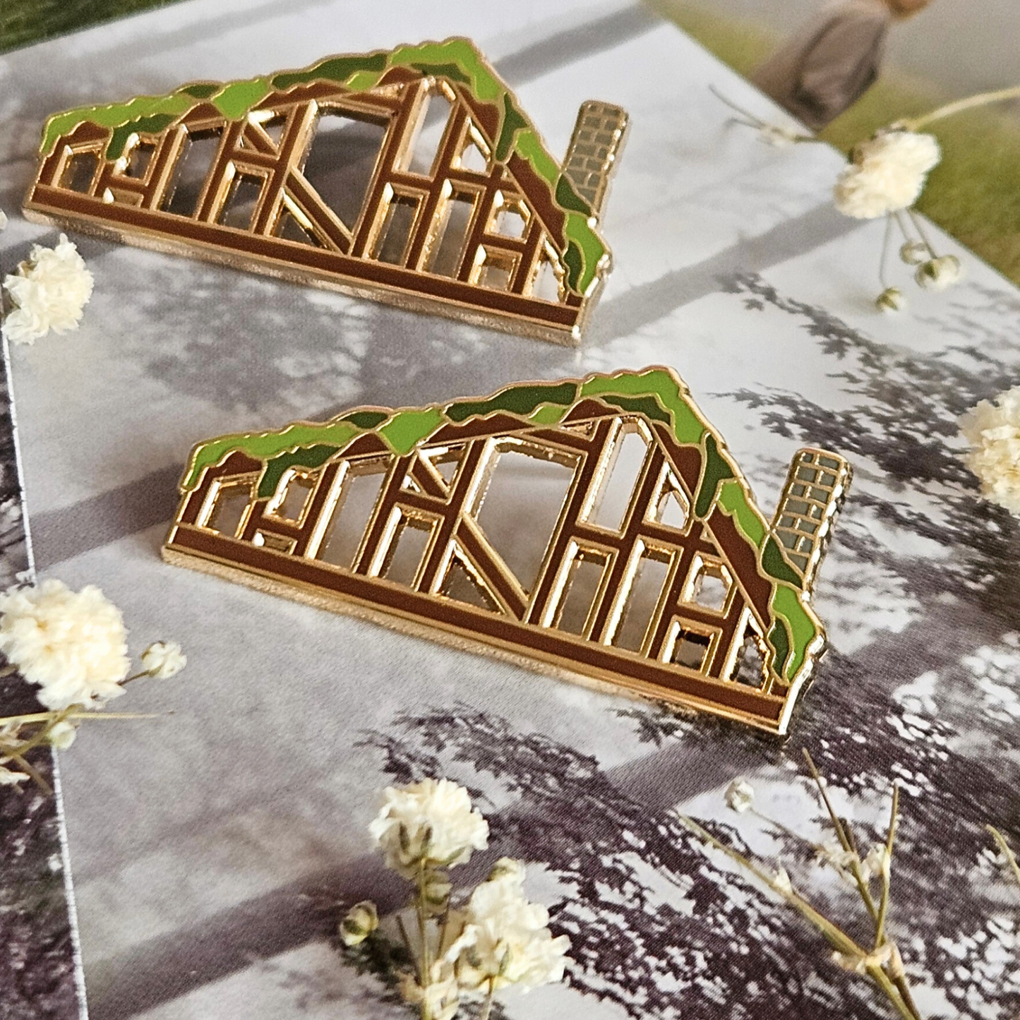 Cabin Enamel Pin