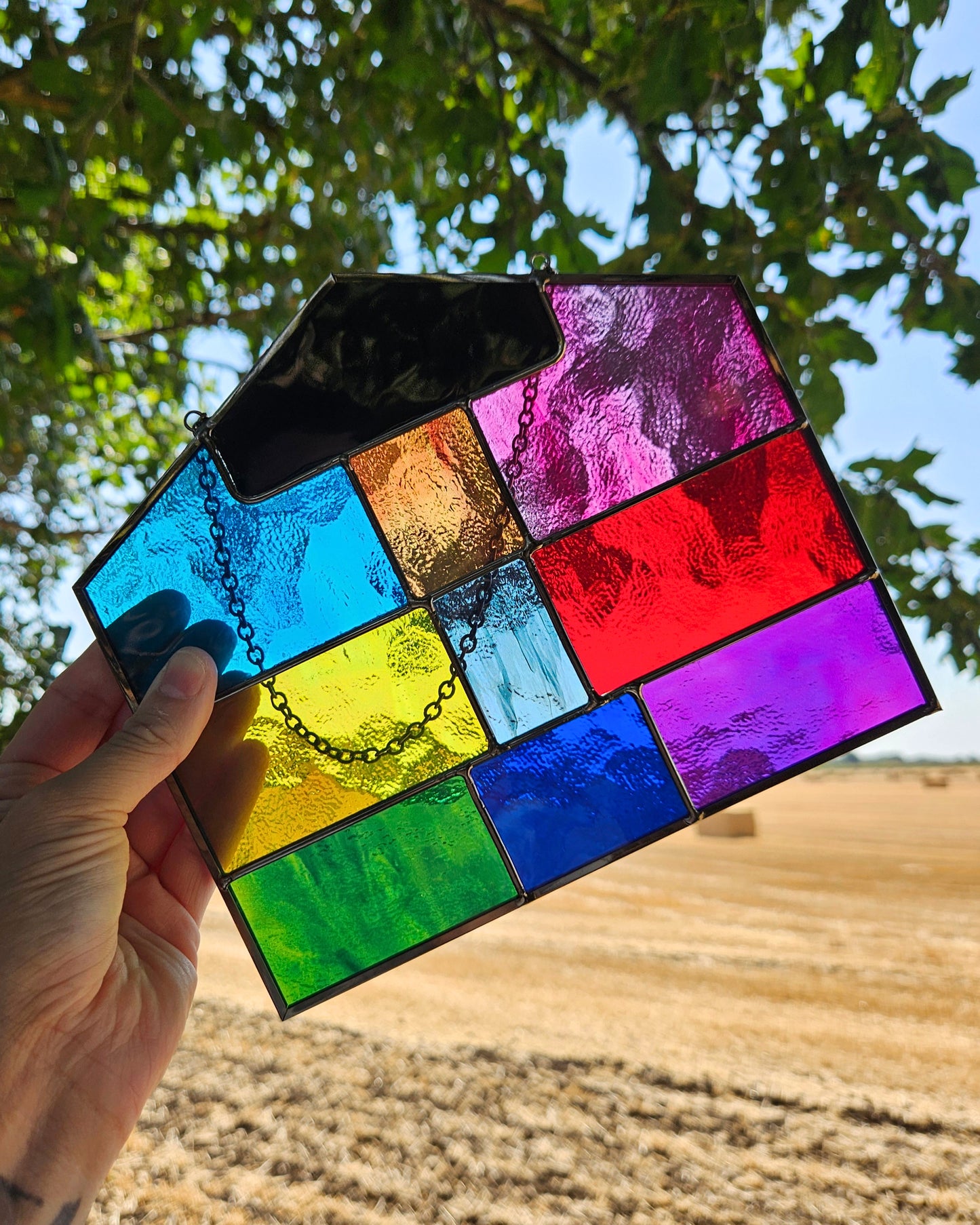 Lover House Stained Glass Suncatcher