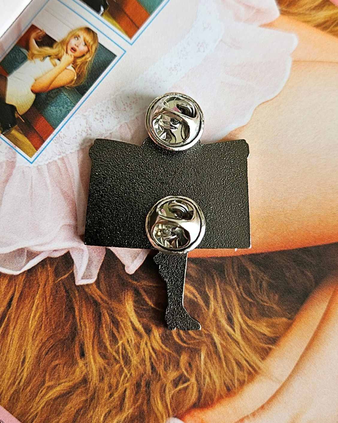 Sabrina Towel Enamel Pin