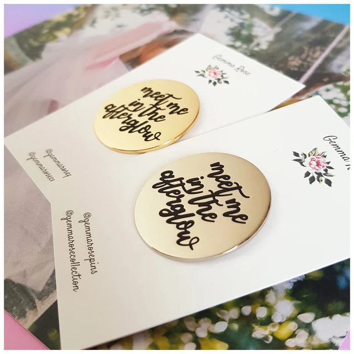 Meet Me In The Afterglow Enamel Pins
