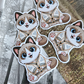 Benji Cat Cardigan Acrylic Pin/ Sticker