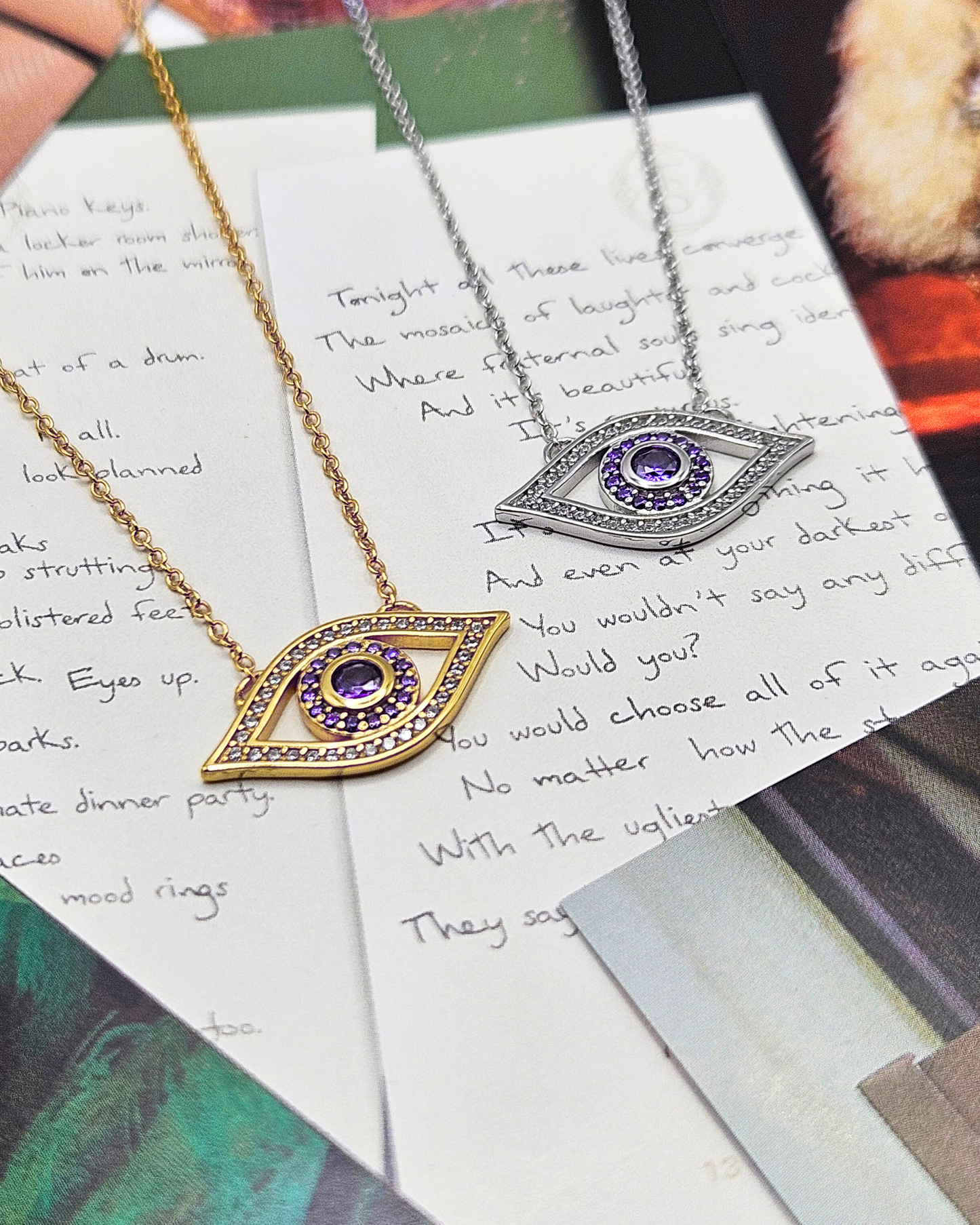 Violet Eye Necklaces