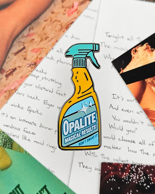 Opalite Spray Bottle Enamel Pin