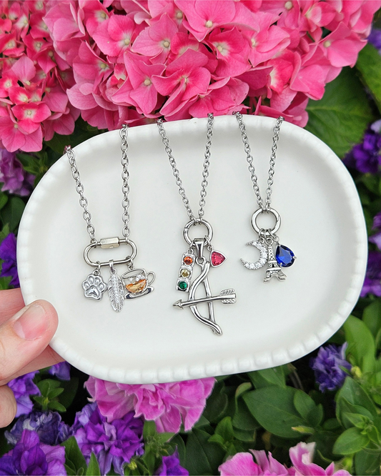 Various Charm Necklaces (Silver)