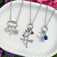 Various Charm Necklaces (Silver)