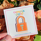 Stage Padlock Acrylic Pin