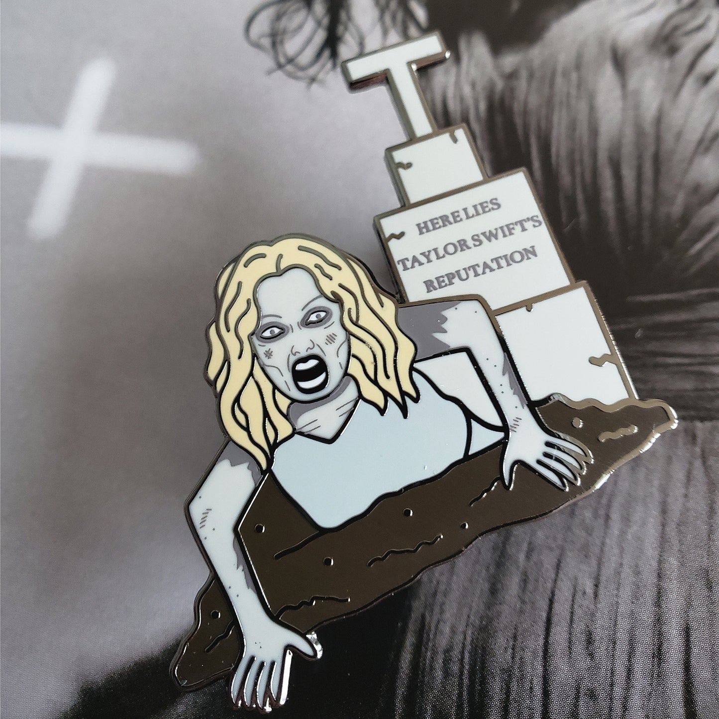 Rep Zombie Enamel Pin