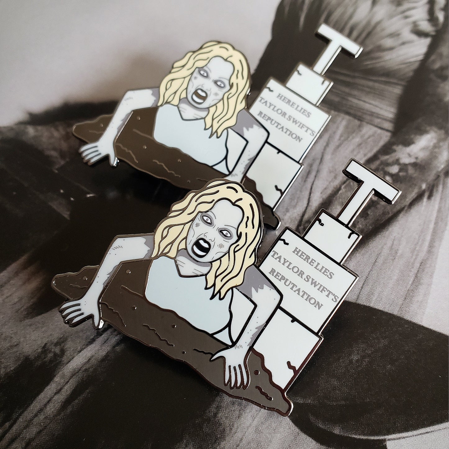 Rep Zombie Enamel Pin