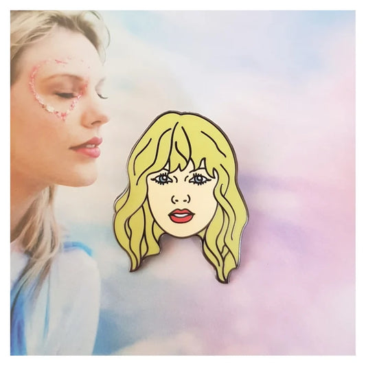 Taylor Face Enamel Pin