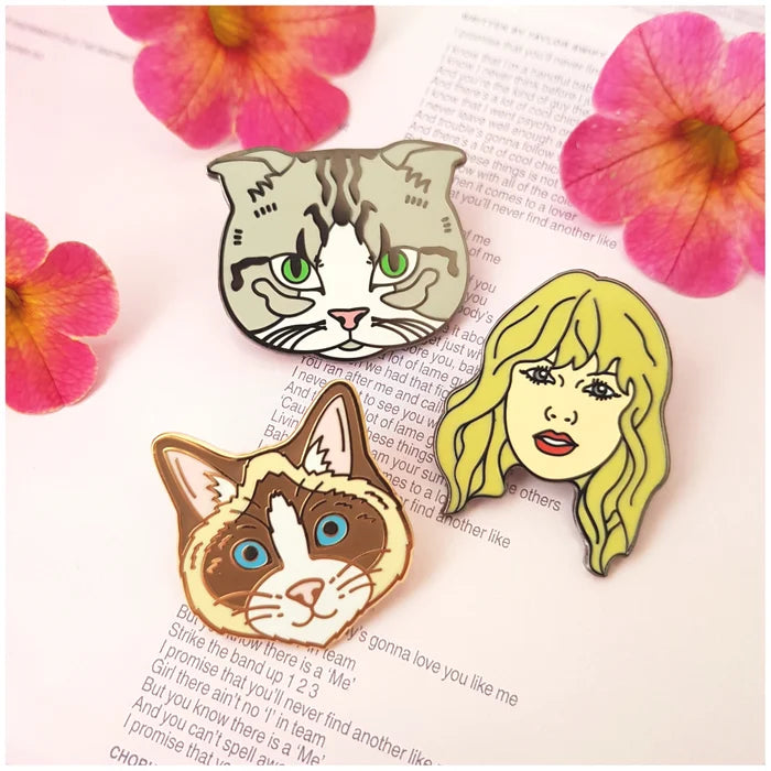 Benji Cat Enamel Pin