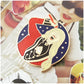 RED Singing Enamel Pin (FREE)