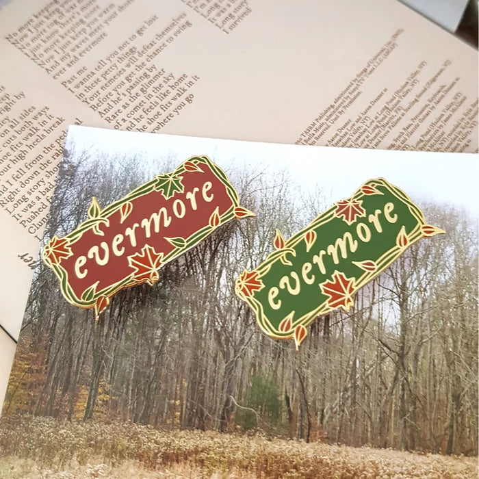 Evermore Title Enamel Pins
