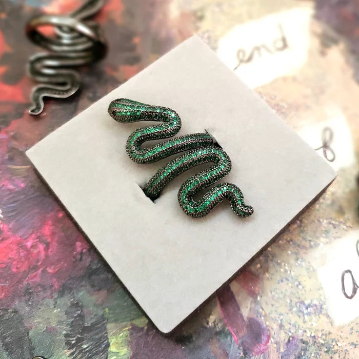 Green Snake Ring