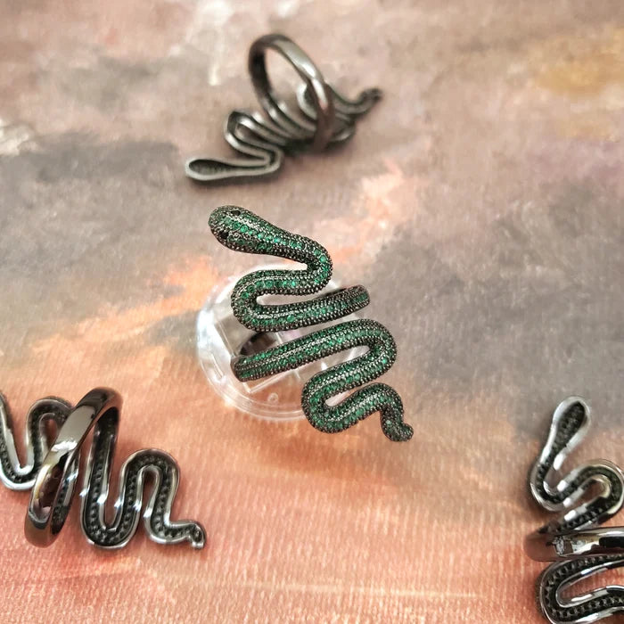 Green Snake Ring