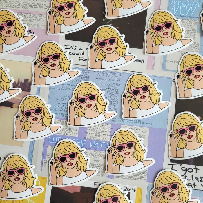 1989 Face Sunglasses Sticker