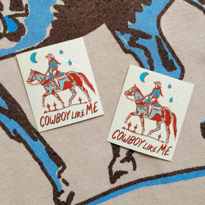 Cowboy Like Me Horse T-Shirt / Sticker