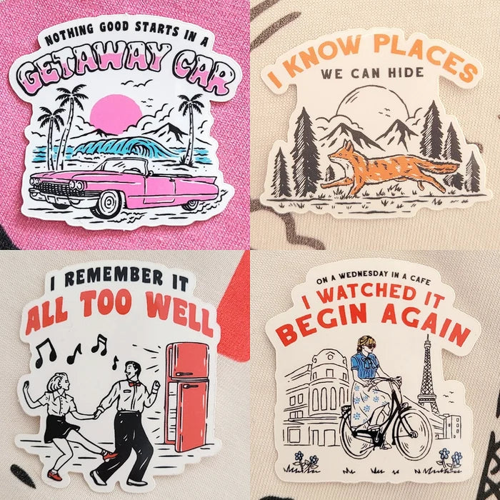 Vintage Style Stickers #1