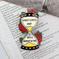 August Hourglass Enamel Pin