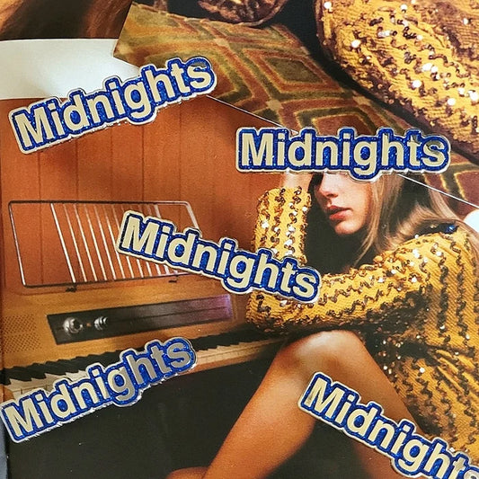 Midnights Text Enamel Pin