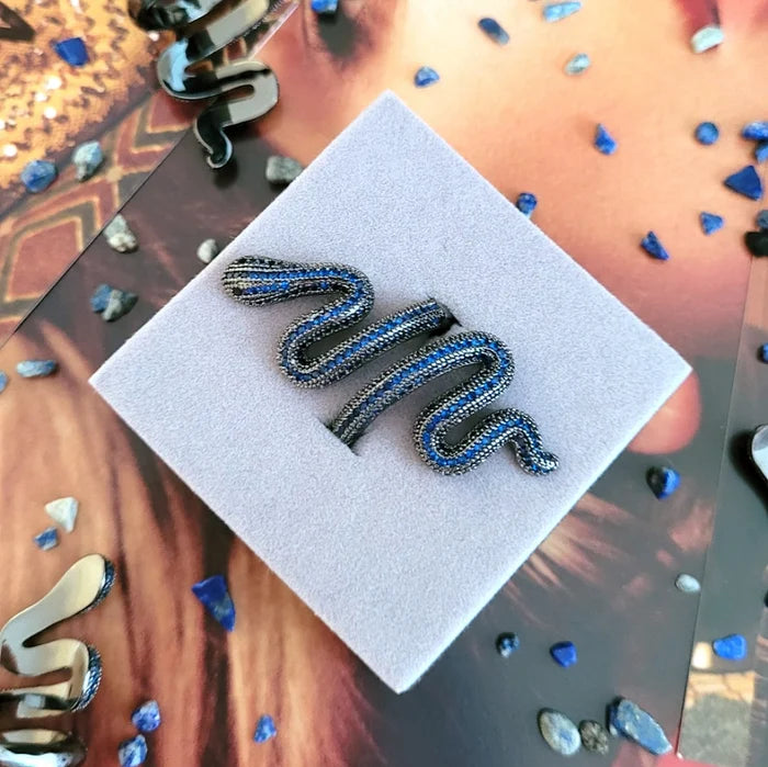Blue Snake Ring